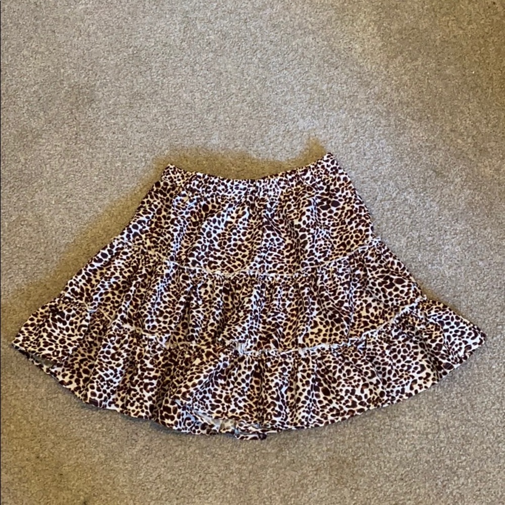 cheetah print skirt